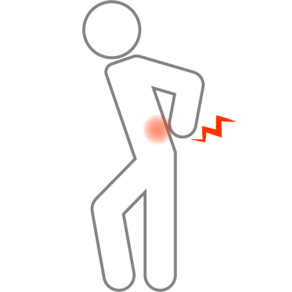 よこい整骨院の腰の痛みのイラスト