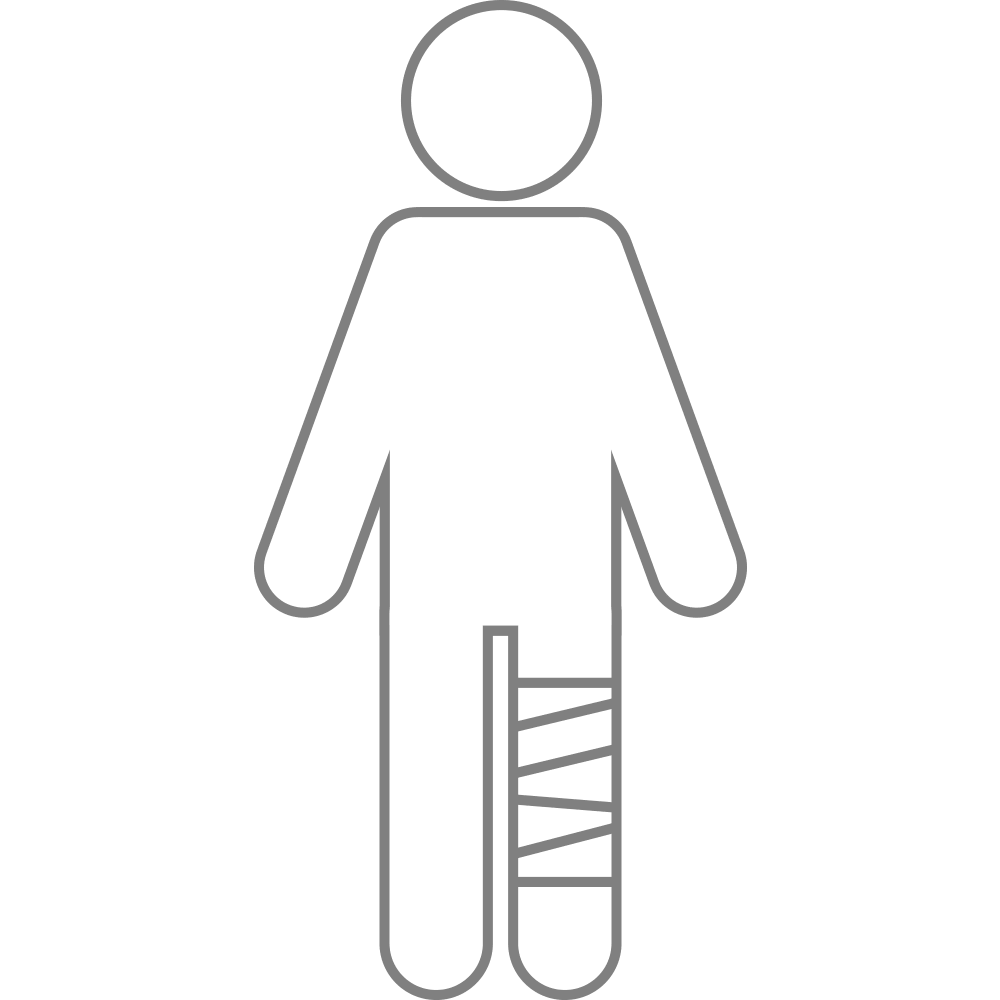 よこい整骨院の足の痛みのイラスト